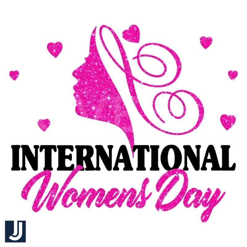 Glitter Silhouette PNG for International Womens Day 2025