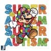 Glitter Super Mario Autism Cartoon Puzzle PNG