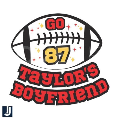 Go 87 Taylors Boyfriend Football SVG