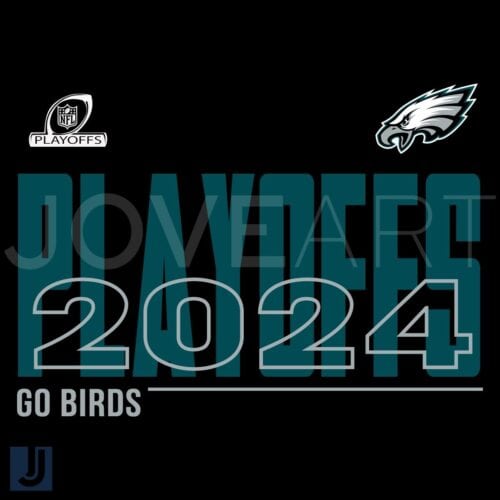 Go Birds Philadelphia Eagles 2024 NFL Playoffs SVG Design