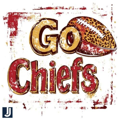 Go Chiefs Super Bowl Football PNG Design