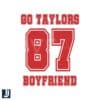 Go Taylors 87 Boyfriend KC Chiefs SVG