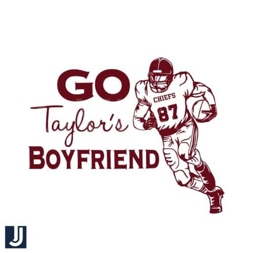 Go Taylors Boyfriends SVG Travis Kelce Chiefs Design File