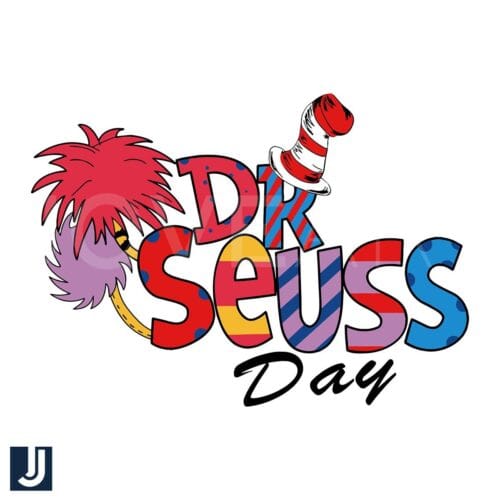 Happy Dr Seuss Day Vintage SVG File for Digital Crafting