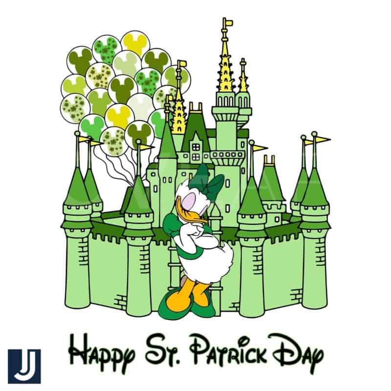 Happy St Patricks Day Daisy Duck Leprechaun Kingdom PNG