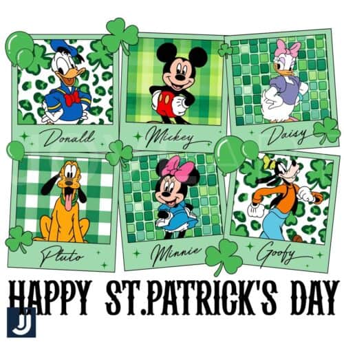 Happy St Patricks Day Disney Friends PNG Images