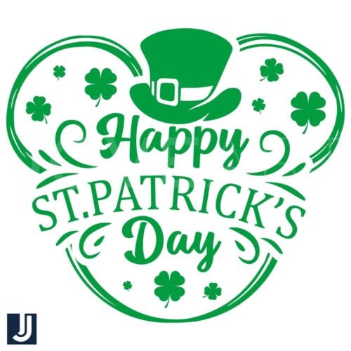 Happy St Patricks Day Disney Green Hat PNG Design