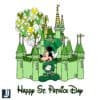 Happy St Patricks Day Mickey Mouse Leprechaun Kingdom PNG
