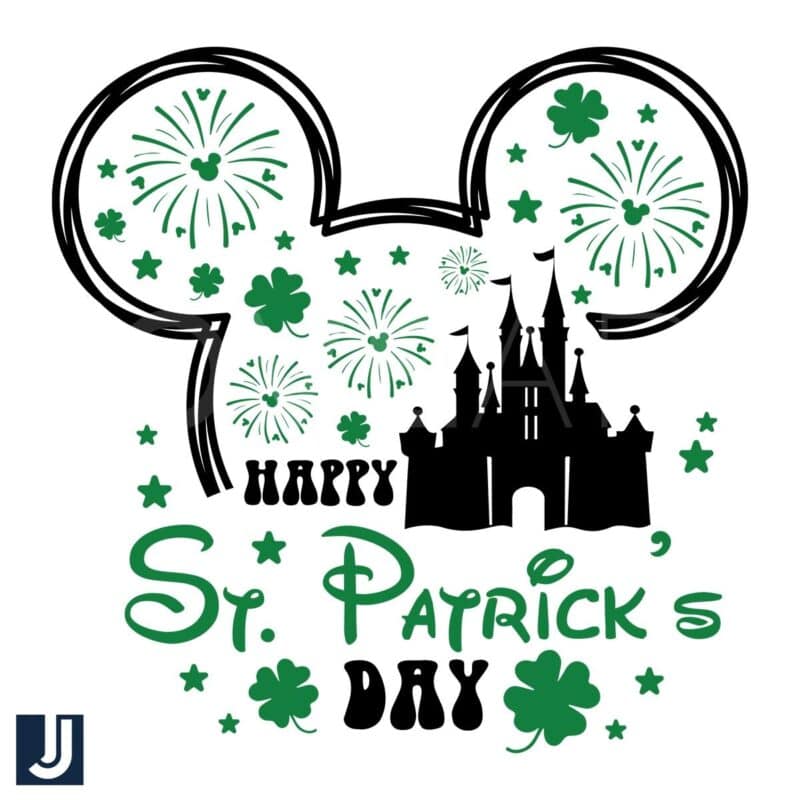 Happy St Patricks Day Mickey SVG Kingdom Festival Fun