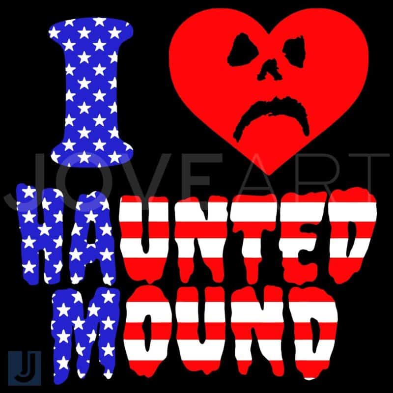 Haunted Mound American Flag SVG Show Your Spooky Pride