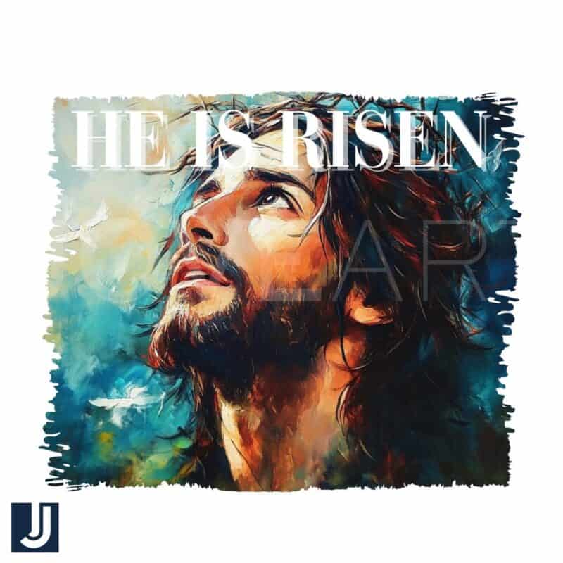 He Is Risen Jesus PNG for Magazines