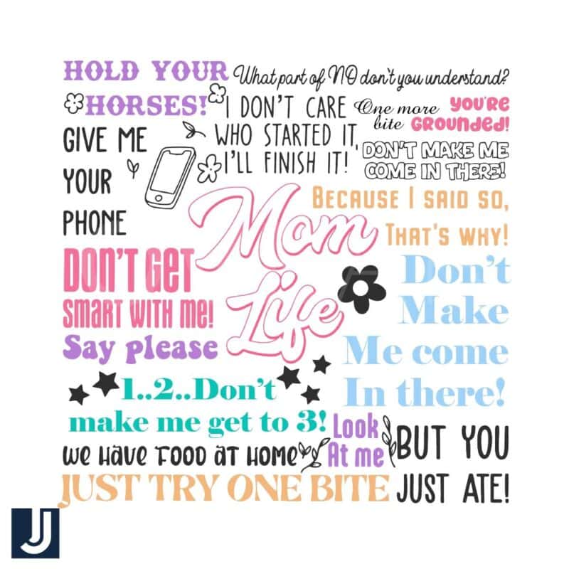 Hold Your Horses SVG Fun Mom Life Quote for Crafts