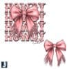 Howdy Pink Coquette Bow Easter PNG Clipart
