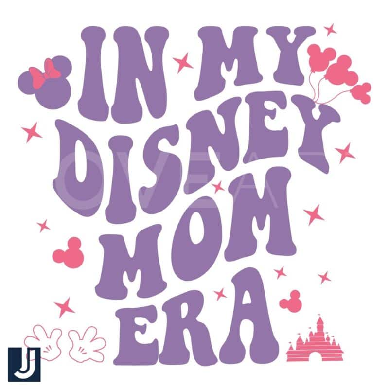 In My Disney Mom Era Minnie Balloon SVG Design