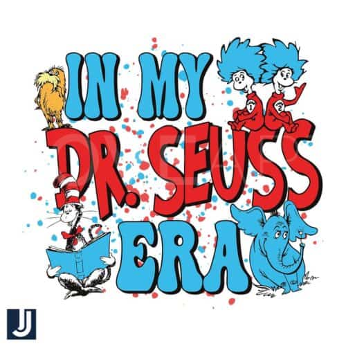 In My Dr Seuss Era SVG Vintage Reading Day Design