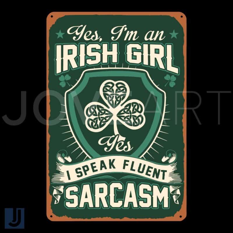 Irish Girl SVG Fluent in Sarcasm Tarot Cards