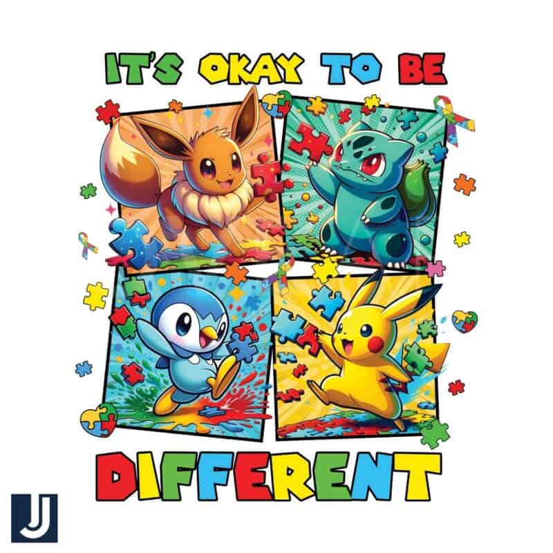 It's Okay To Be Different Pikachu Pokemon PNG