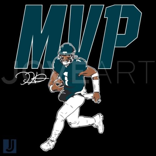 Jalen Hurts Eagles Super Bowl LIX MVP Champions SVG