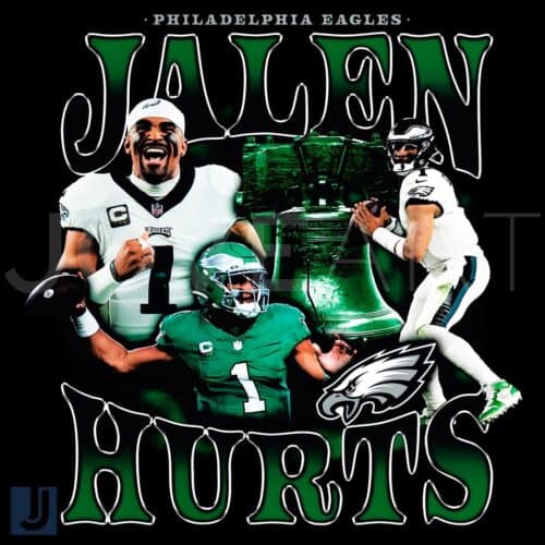 Jalen Hurts PNG Philadelphia Eagles Notorious Star in Action