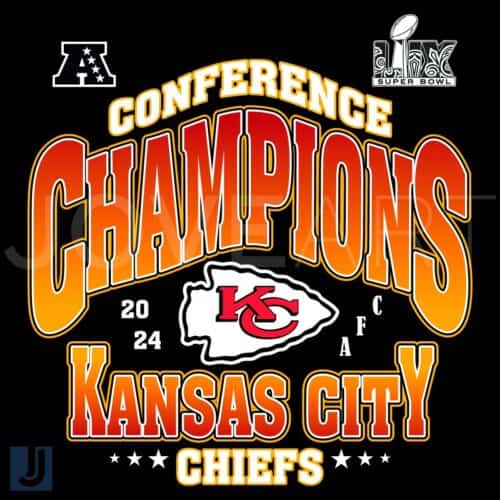 Kansas City Chiefs Conference Champions 2024 SVG