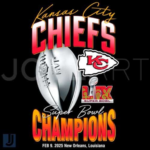 Kansas City Chiefs Super Bowl LIX Champions New Orleans PNG