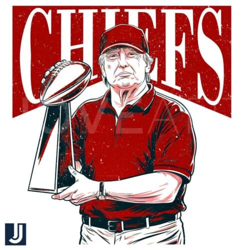 Kansas City Chiefs Super Bowl PNG Featuring Donald Trump