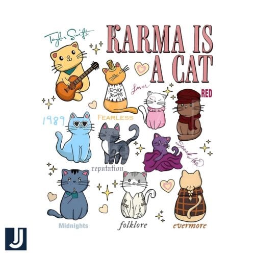 Karma Is A Cat Christmas PNG Taylor Swift Album File