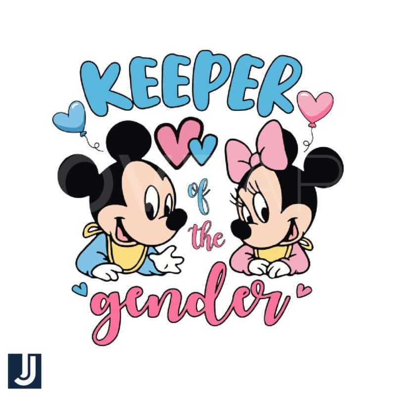 Keeper of the Gender Mickey Minnie SVG Design