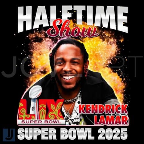 Kendrick Lamar Super Bowl 2025 Halftime Show Football PNG