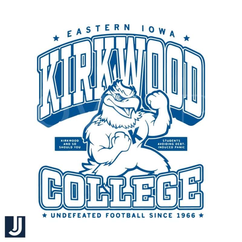 Kirkwood College Football SVG Undefeated Since 1966