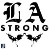 La Strong Two Angel Wildfires SVG Cut File