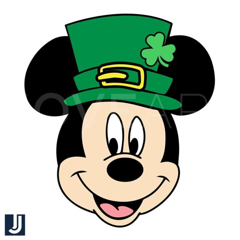 Leprechaun Hat Mickey Mouse SVG Lucky Fun Design