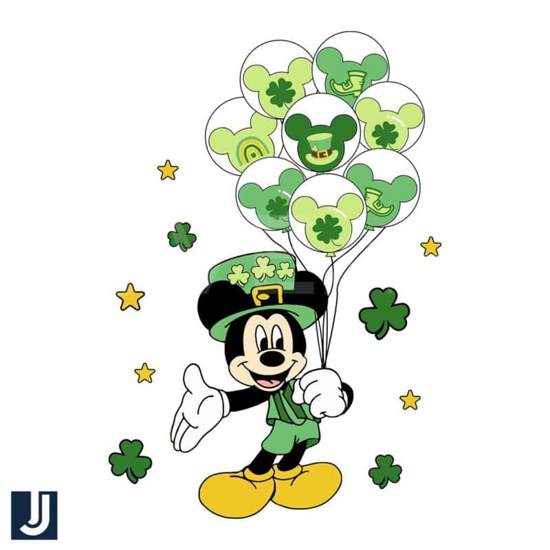 Leprechaun Mickey SVG St Patricks Day Balloon Design