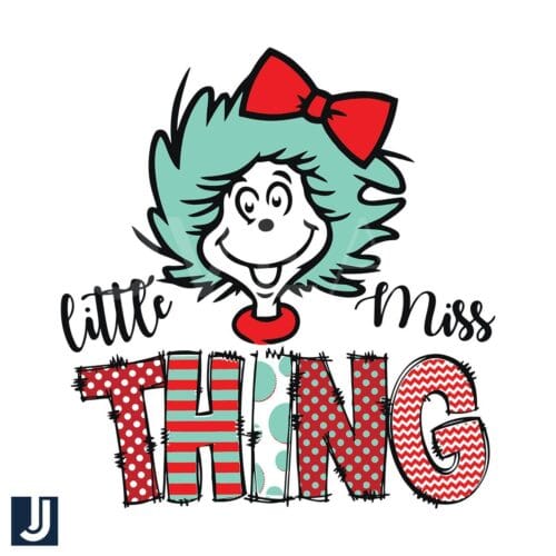 Little Miss Thing Dr Seuss SVG File Instant Download