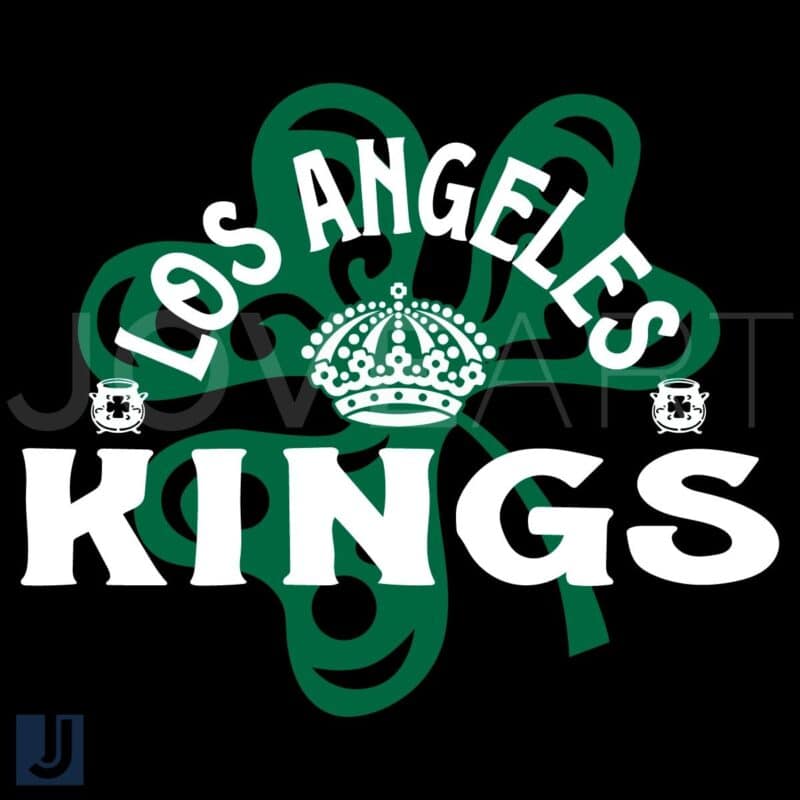 Los Angeles Kings St Patricks Day Shamrock SVG Richmond