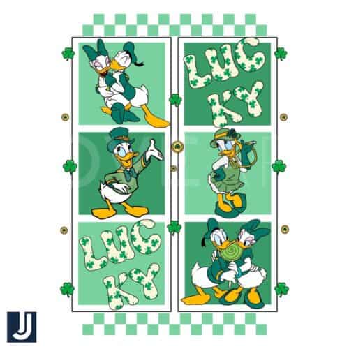 Lucky Checkered Donald Daisy Duck Photos PNG