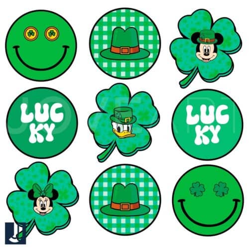 Lucky Clover Mickey Minnie PNG Disney Magic Inside