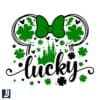 Lucky Green Clover Minnie Mouse Head SVG for St Paddys Fun