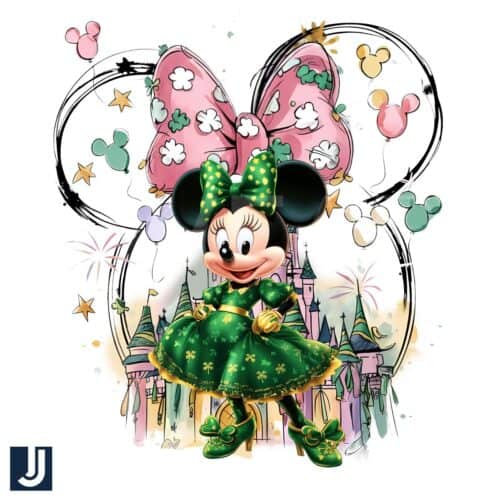 Lucky Minnie Mouse St Patricks Day Disney PNG