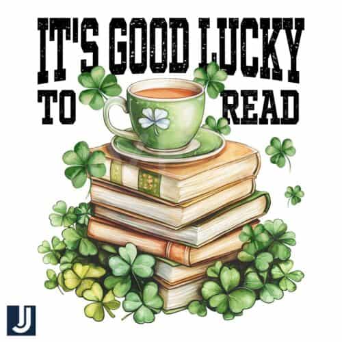 Lucky Shamrock Book PNG Read Your Way to Good Fortune