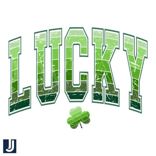 Lucky Shamrock Varsity SVG Design