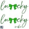 Lucky Vibe Coquette St Patricks Day PNG Design