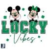 Lucky Vibes Mickey Mouse St Patricks Day PNG