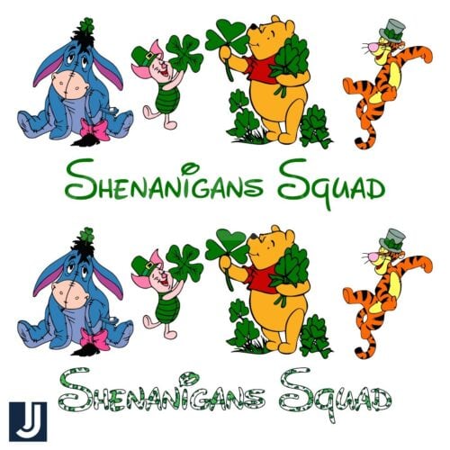 Lucky Winnie the Pooh Friends Shenanigans Squad PNG