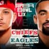 Mahomes vs Hurts Super Bowl LIX Showdown Chiefs vs Eagles PNG
