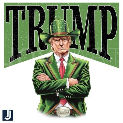 Make America Lucky Again Western Trump PNG Design