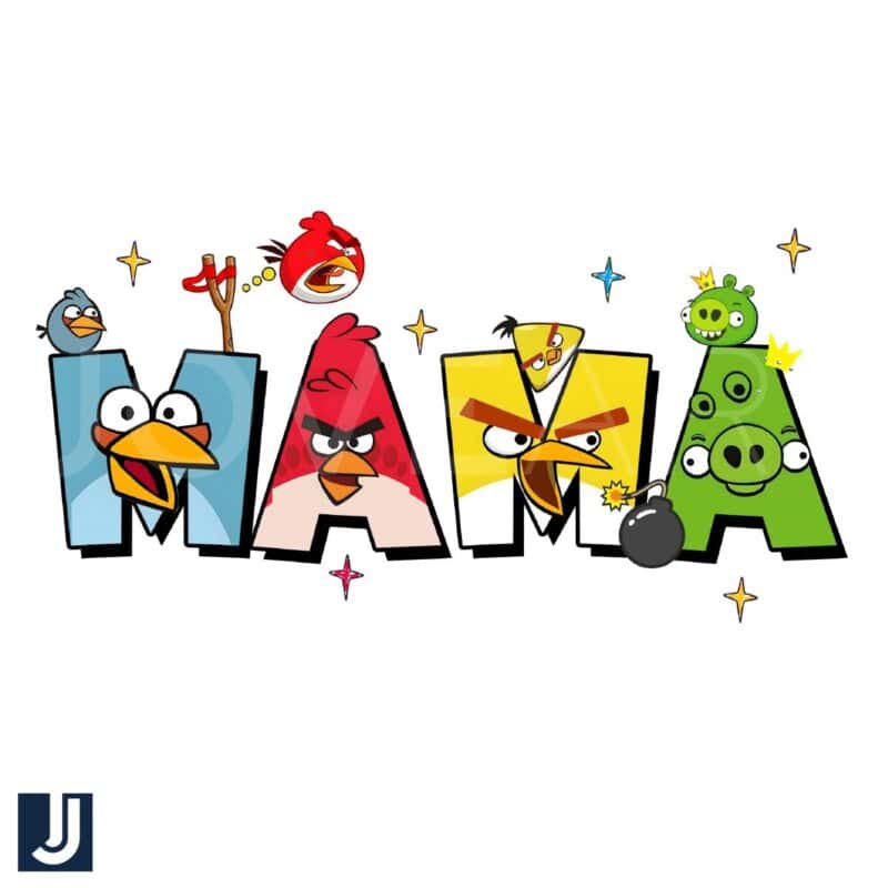 Mama Angry Birds Funny cartoon PNG