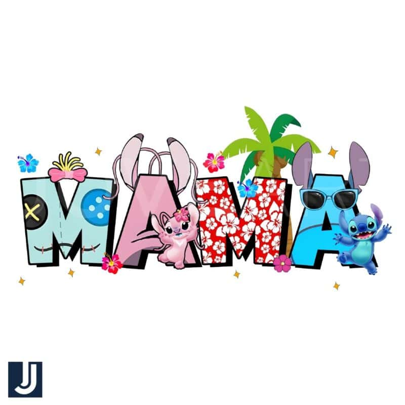 Mama Stitch Disney Cartoon PNG