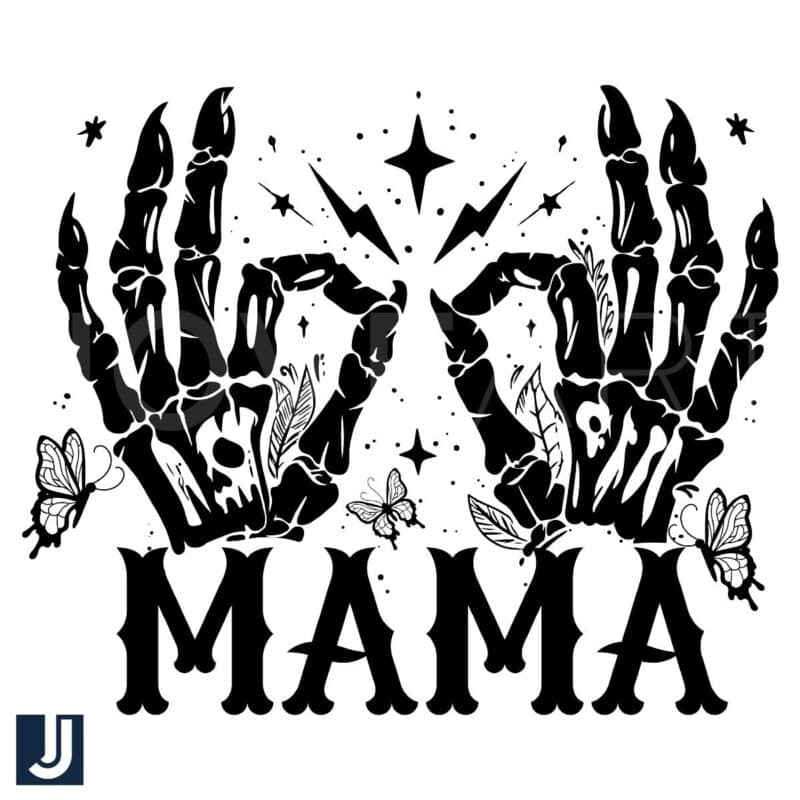 Mama Tour Skeleton Hand PNG Design