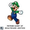 Mario Patron Saint of Healthcare Justice Luigi Mangione PNG